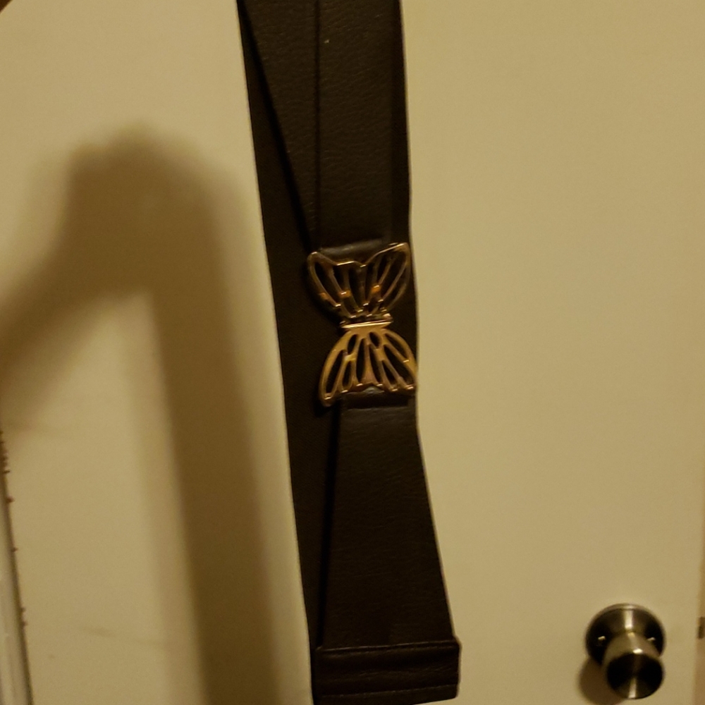 Brown butterfly belt